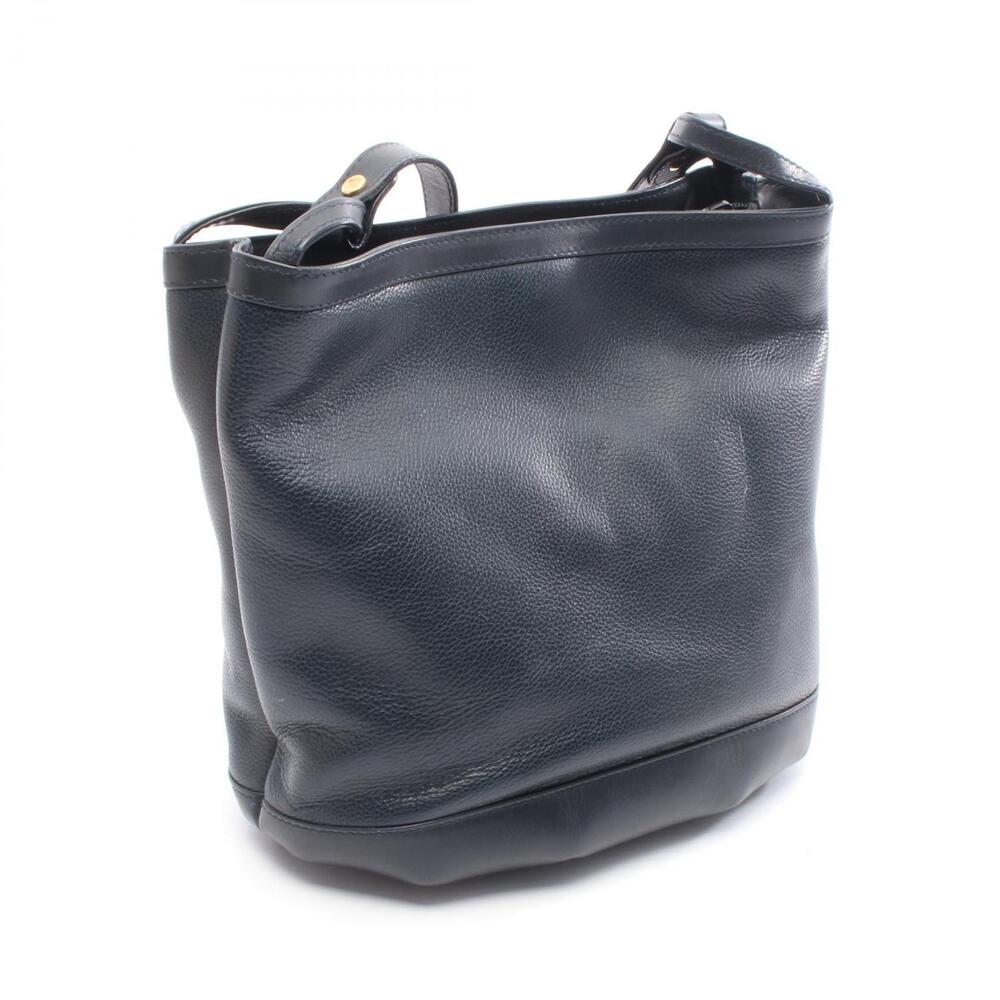 Gucci Interlocking Blue Navy Shoulder Leather Bag GG